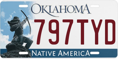 OK license plate 797TYD