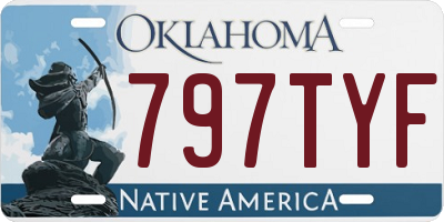 OK license plate 797TYF