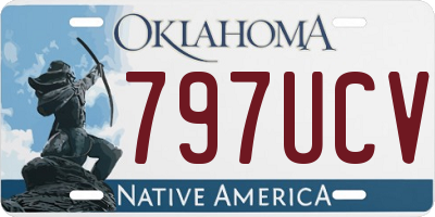 OK license plate 797UCV