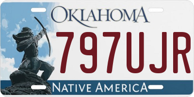 OK license plate 797UJR
