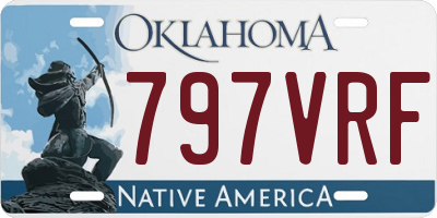 OK license plate 797VRF