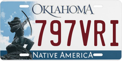 OK license plate 797VRI