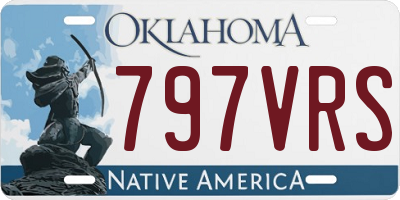 OK license plate 797VRS