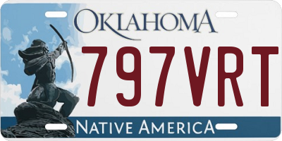 OK license plate 797VRT