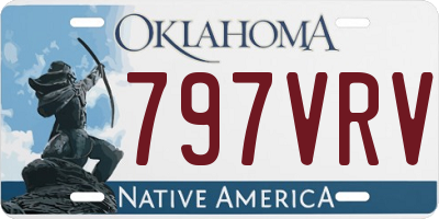 OK license plate 797VRV