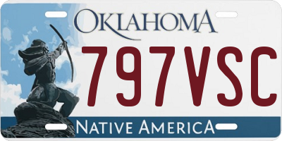 OK license plate 797VSC