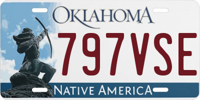 OK license plate 797VSE