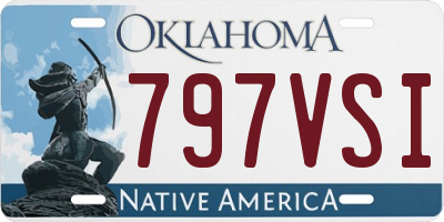 OK license plate 797VSI