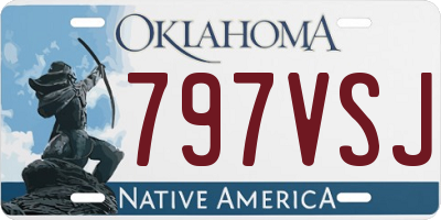 OK license plate 797VSJ