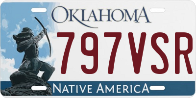 OK license plate 797VSR