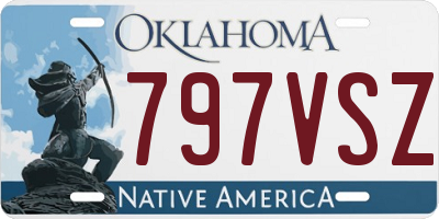 OK license plate 797VSZ