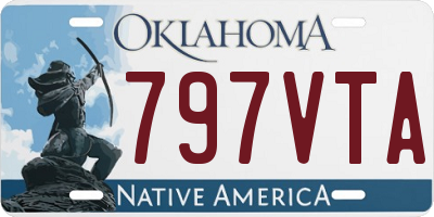 OK license plate 797VTA