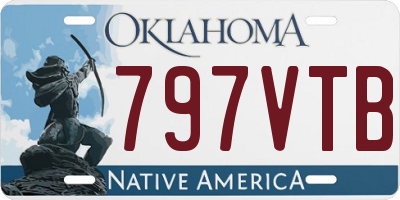OK license plate 797VTB