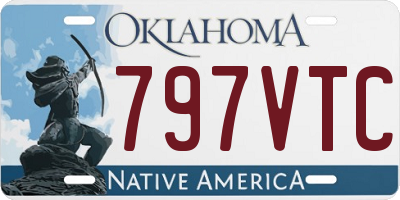 OK license plate 797VTC