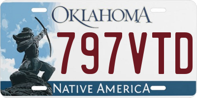OK license plate 797VTD
