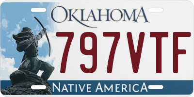 OK license plate 797VTF
