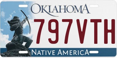 OK license plate 797VTH