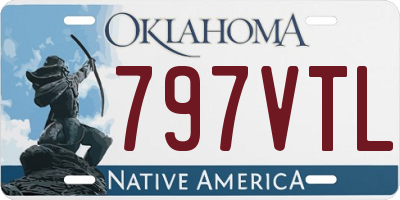 OK license plate 797VTL