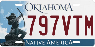 OK license plate 797VTM