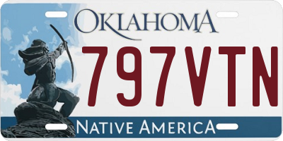 OK license plate 797VTN