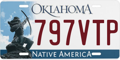 OK license plate 797VTP