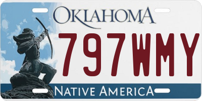 OK license plate 797WMY