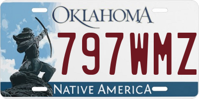 OK license plate 797WMZ