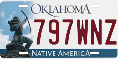 OK license plate 797WNZ