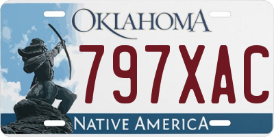 OK license plate 797XAC