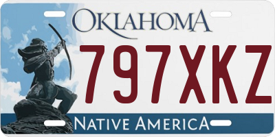 OK license plate 797XKZ