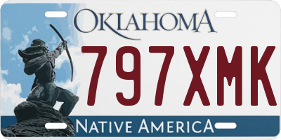 OK license plate 797XMK