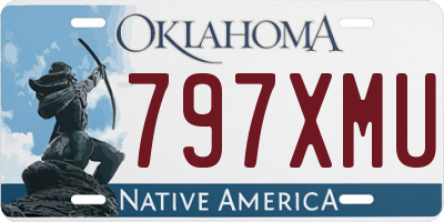 OK license plate 797XMU