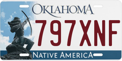 OK license plate 797XNF