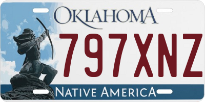 OK license plate 797XNZ