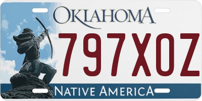 OK license plate 797XOZ