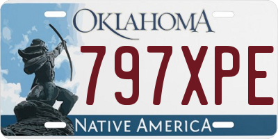 OK license plate 797XPE