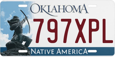 OK license plate 797XPL