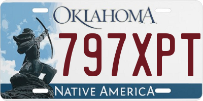 OK license plate 797XPT