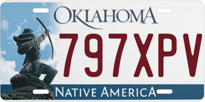 OK license plate 797XPV