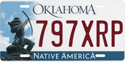 OK license plate 797XRP