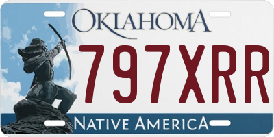 OK license plate 797XRR