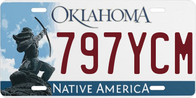 OK license plate 797YCM