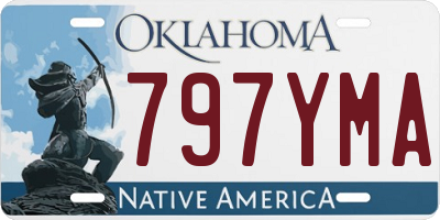 OK license plate 797YMA