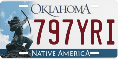 OK license plate 797YRI