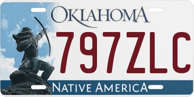 OK license plate 797ZLC