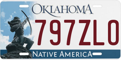 OK license plate 797ZLO