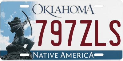 OK license plate 797ZLS