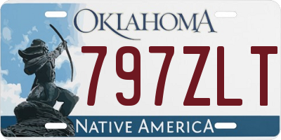 OK license plate 797ZLT