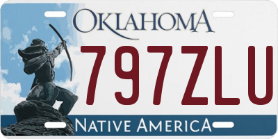 OK license plate 797ZLU