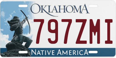 OK license plate 797ZMI